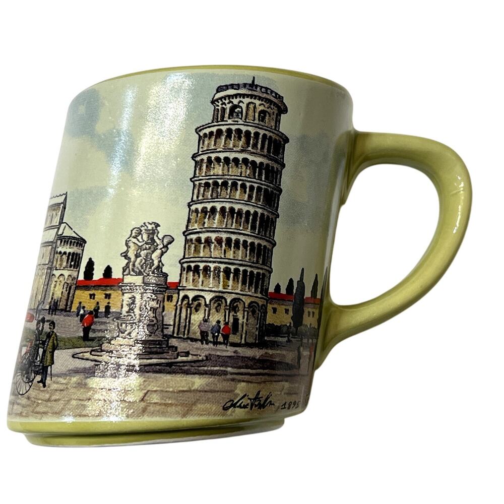 LEANING TOWER 0f PISA Mug Made in Italy Mug Leans Not Liquid 16oz